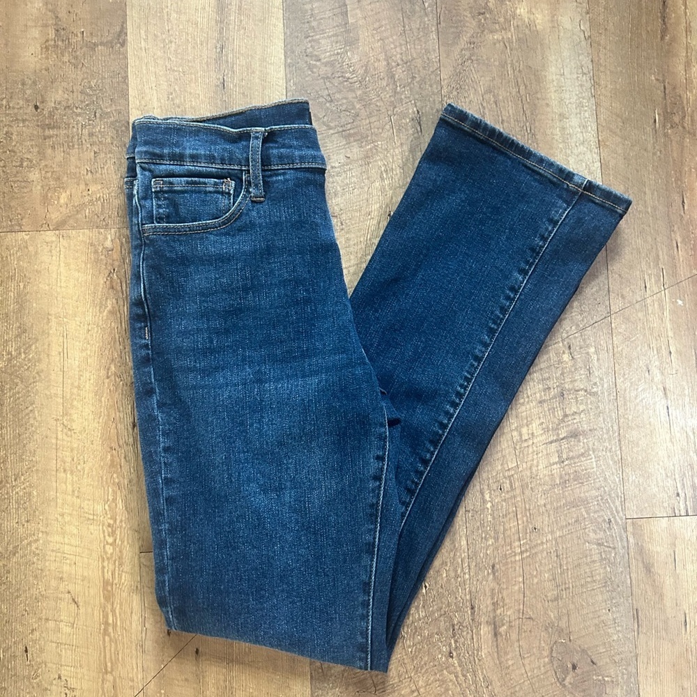 Express Bootcut Jeans Size 8 Dark Wash High Rise Stretch Denim - Picture 15 of 15